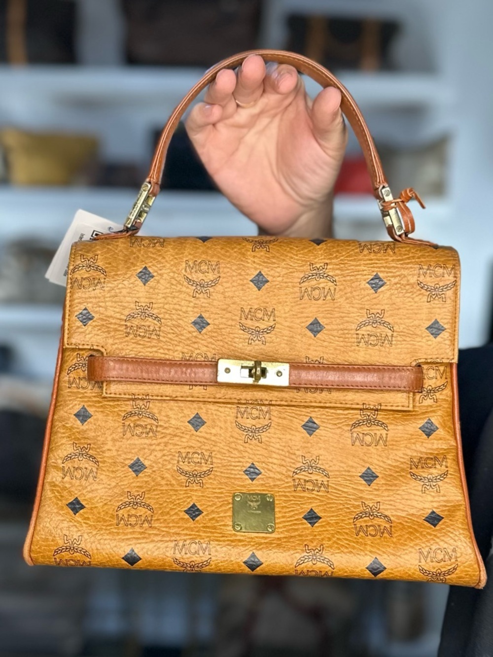 MCM TOP HANDLE BAG